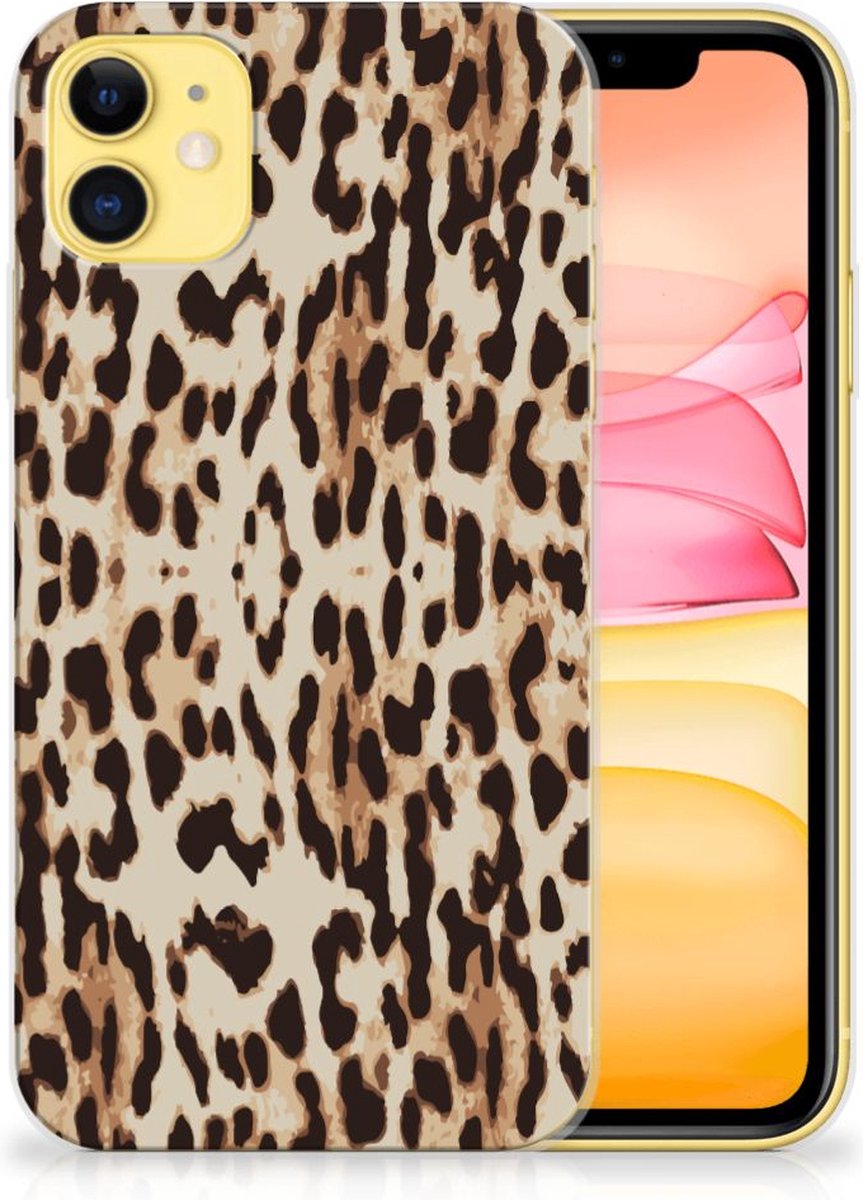 Apple iPhone 11 TPU Hoesje Leopard