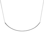 P D Paola 925 Sterling Zilveren L'Esseentiel Alpha Ketting  (Lengte: 35.00-45.00 cm) - Zilver