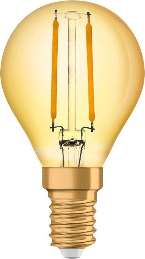 Osram Vintage 1906 LED Classique E14 P 2.5W 824 Filament Doré | Extra Blanc  Chaud -... | bol.com
