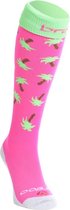 Brabo Palms Hockeysokken  Sportsokken - Maat 28/30 - Unisex - roze/groen