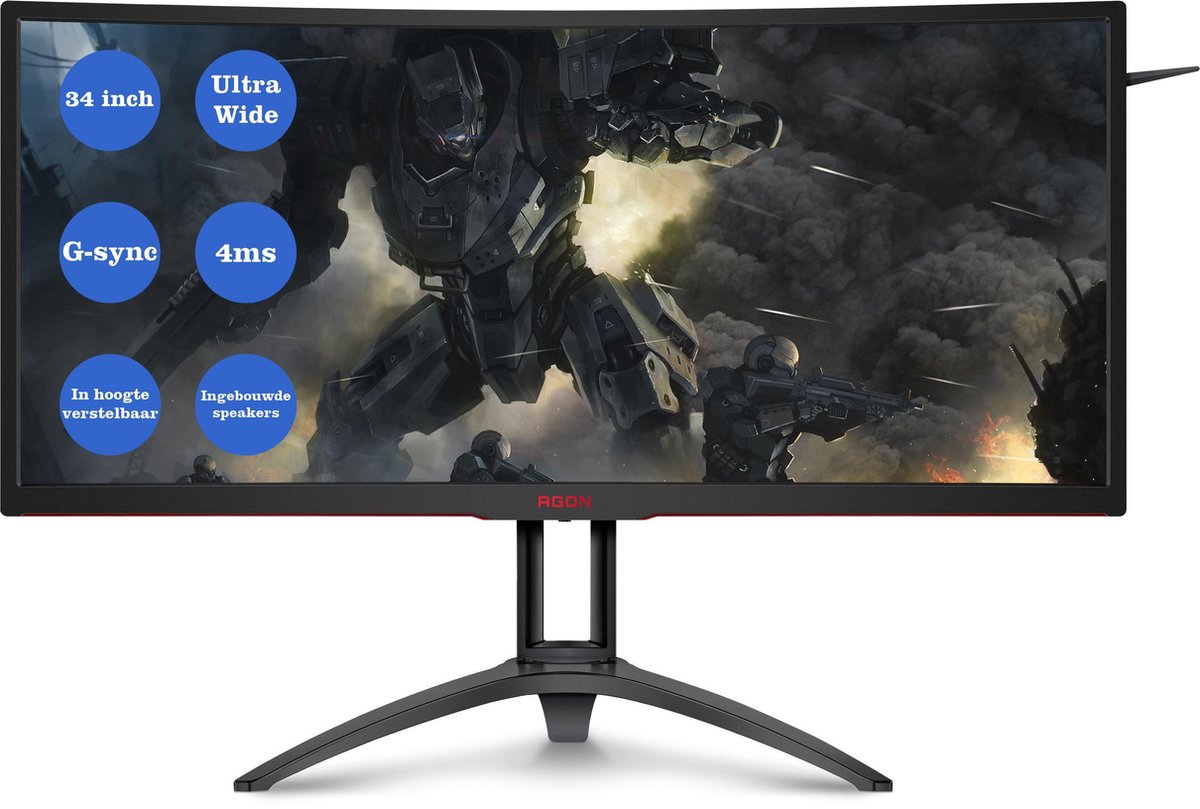 AOC AGON AG352UCG6 Curved UltraWide Gaming Monitor (120 Hz)