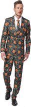 Suitmeister Pumpkin Leaves - Mannen Zomer Kostuum - Groen - Halloween - Maat M