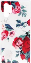 Shop4 - Samsung Galaxy Note 10 Plus Hoesje - Zachte Back Case Rozen Transparant