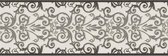 BAROK BEHANGRAND - Metallic Zwart Wit - AS Creation Only Borders