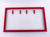 Gerimport Notitiebord 40 X 22 Cm Hout Rood