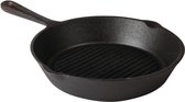 Ronde Gietijzeren Pan - Geribbeld - 26,5cm - Vogue M652 - Horeca & Professioneel