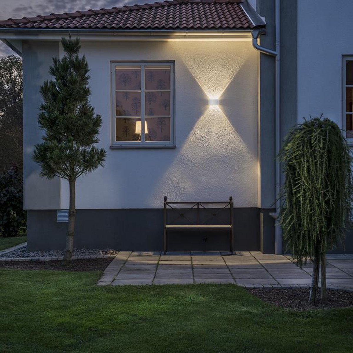 Konstsmide Chieri Spotlamp Buiten - 6-lichts LED - 3000K - IP54 - Wit