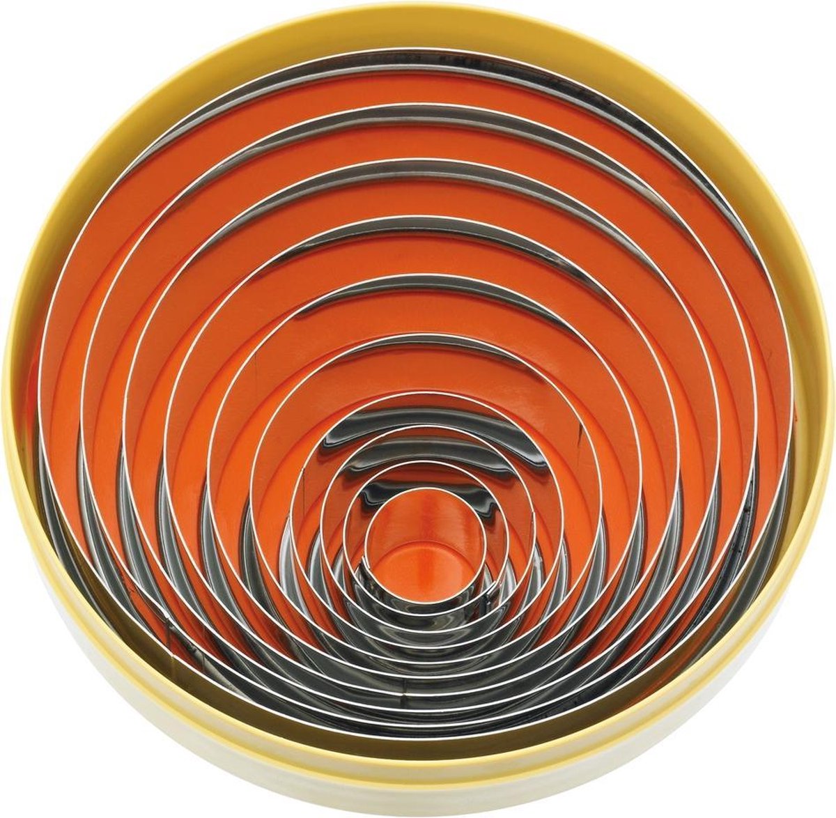 STERNSTEIGER Decoratieset in doos 22-110mm, 30mm rond, effen 8st roestvrij staal.