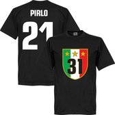 Juventus 31 Campione T-Shirt + Pirlo 21 - XXL