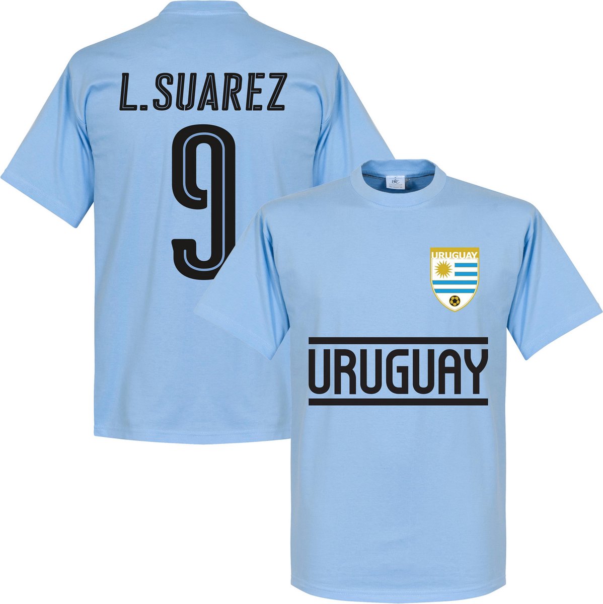 Uruguay L. Suarez 9 Team T-Shirt - XXL