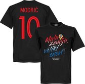 Kroatië Mala Zemlja, Veliki Snovi Modric 10 T-Shirt - Zwart - S