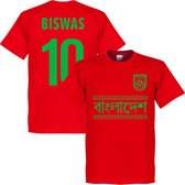 Bangladesh Biswas 10 Team T-Shirt - Rood - XS