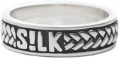 SILK Jewellery - Zilveren Ring - Crossline - 130.19 - Maat 19