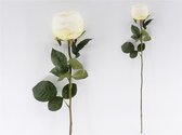 Gerimport Kunstbloem Roos 70 X 10 Cm Wit
