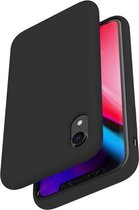 BMAX Siliconen hard case hoesje geschikt voor iPhone XS Max / Hard cover - Zwart