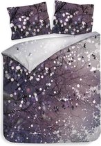 Heckett & Lane Manta - Dekbedovertrek - Lits-jumeaux - 240x200/220 cm + 2 kussenslopen 60x70 cm - Forest Spring Purple