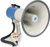 Megafoon met Sirene, Bluetooth en Record Functie - Vonyx MEG055 - Anti-Feedback Microfoon - 1 KM Bereik