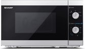 Sharp Home Appliances YC-MS01E-S, Comptoir, Micro-onde simple, 20 L, 800 W, Rotatif, Gauche