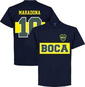 Boca Juniors Maradona 10 Stars T-Shirt - Navy - XXXXL