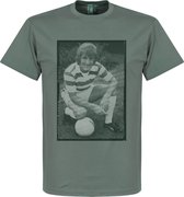 Dalglish Celtic Retro T-Shirt - Grijs - XL