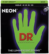 DR 4er bas 45-105 Hi-Def neon Green neon NGB-45 - Snarenset voor 4-string basgitaar