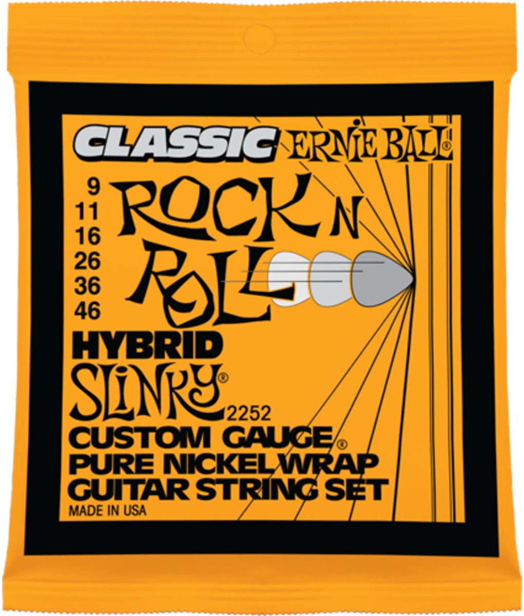 Ernie Ball 2252 Hybrid Slinky elektrische gitaarsnaren (009-046)