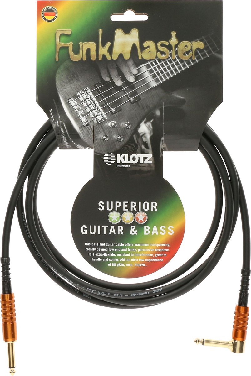 Klotz TM-R0300 T.M. Stevens FunkMaster 3 m - Kabel voor instrumenten