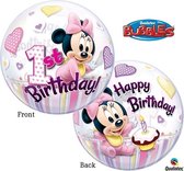 Disney Baby Minnie birthday bubbel ballon