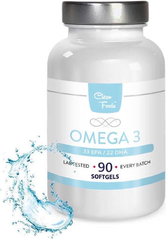 Clean Foods Omega 3 90 Softgels bol