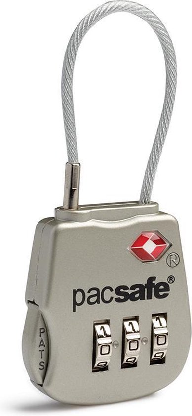 Pacsafe Prosafe 800-TSA serrure de valise 3 chiffres-Travel lock-Luggage lock-USA bagages lock-Silver (Silver)