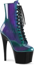 Pleaser Enkellaars -36 Shoes- ADORE-1020HG US 6 Paars/Groen