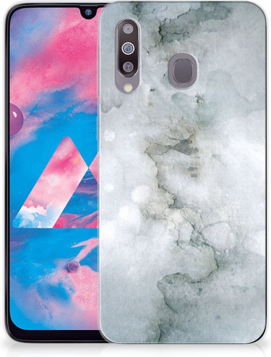 Hoesje maken Samsung Galaxy M30 Painting Grey