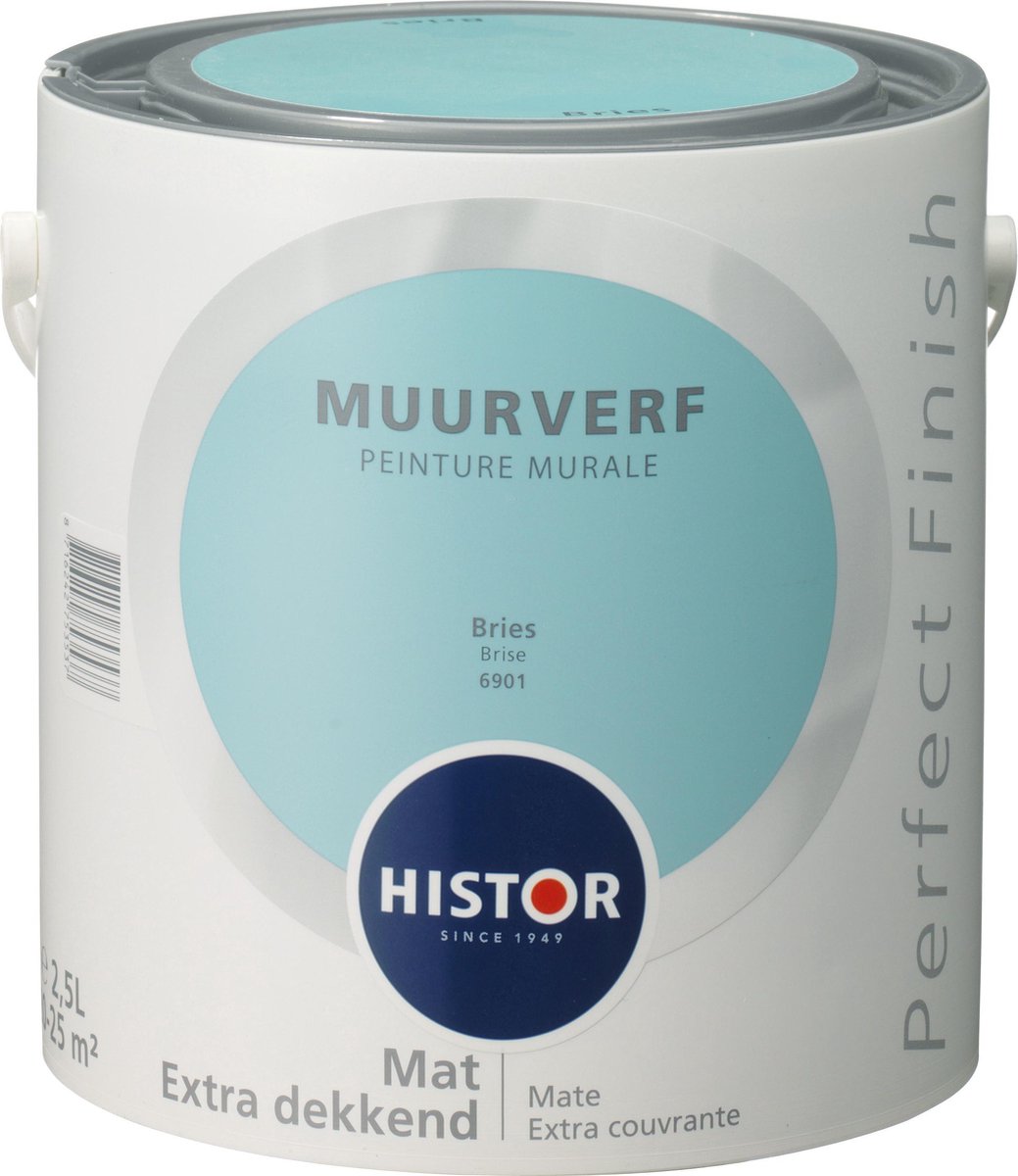 Histor Perfect Finish Muurverf Mat - 2,5 Liter - Bries