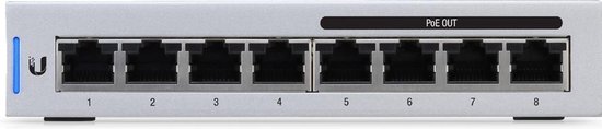 Ubiquiti Networks US-8-60W - Fully managed Switch - PoE - 8 poorten - Gigabit (Tot 1000 Mbps)