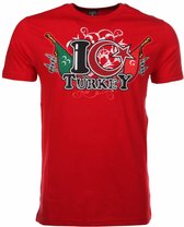 T-shirt I Love Turkey - Rood