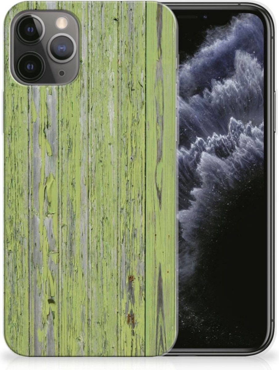 TPU Hoesje voor Apple iPhone 11 Pro Bumper Hoesje Green Wood