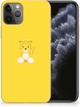 Geschikt voor iPhone 11 Pro Telefoonhoesje met Naam Baby Leopard