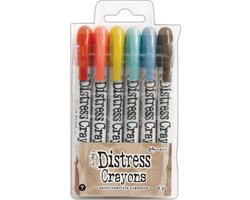 Ranger Tim Holtz Distress crayons set van 6 (TDBK51770)