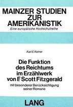 Die Funktion Des Reichtums Im Erzaehlwerk Von F. Scott Fitzgerald