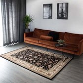 Design perzisch tapijt Royalty - zwart/crème 200x290 cm