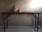 Vouwtafel van natuurlijk oud hout - 150x45x80cm