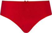 RJ Bodywear Pure Color dames maxi brief - donkerrood - Maat: M