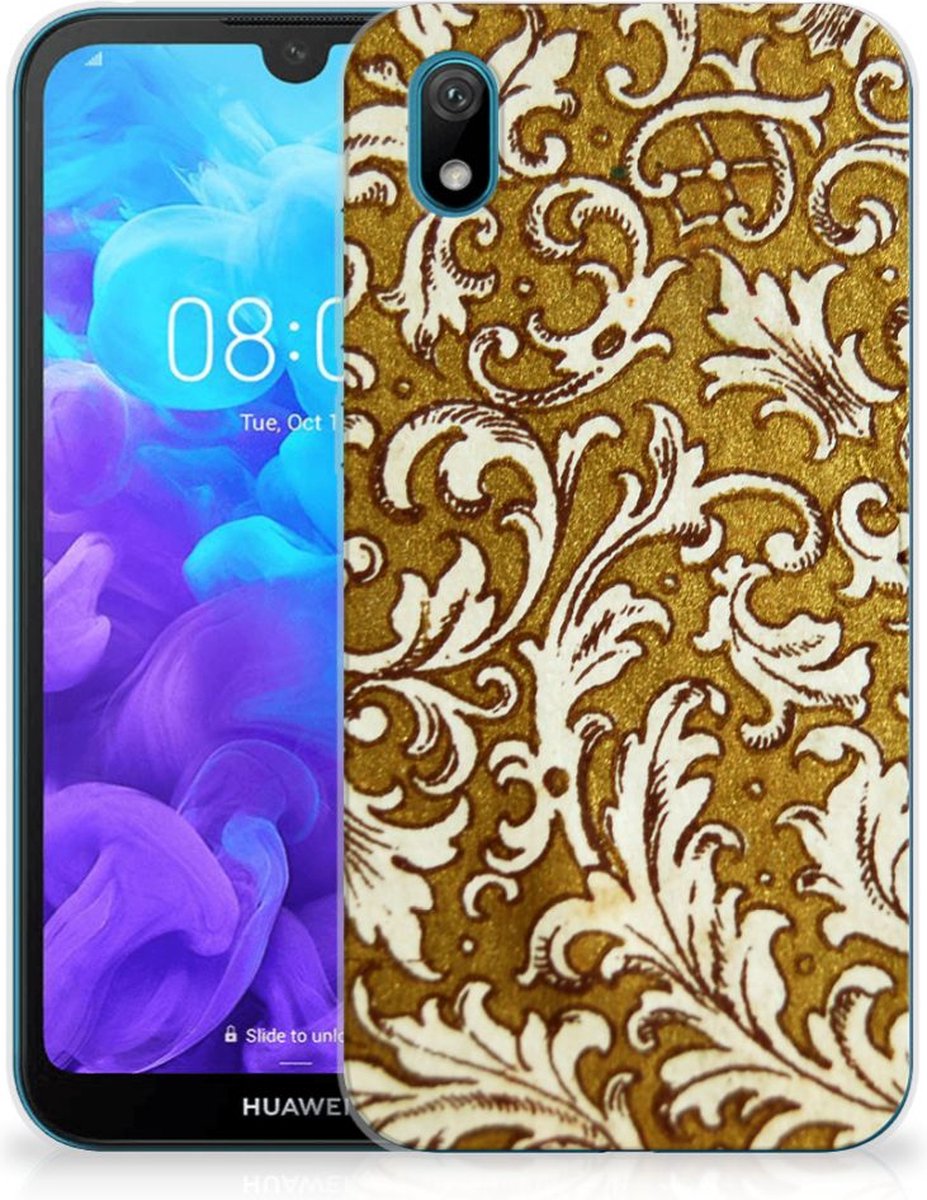 Siliconen Hoesje Huawei Y5 (2019) Barok Goud