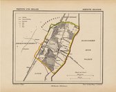 Historische kaart, plattegrond van gemeente Hillegom in Zuid Holland uit 1867 door Kuyper van Kaartcadeau.com