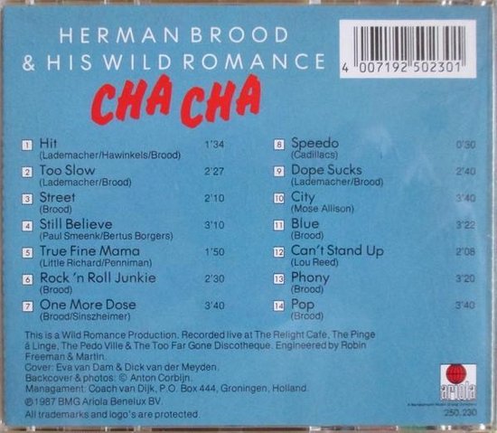 Cha Cha Herman Brood CD album Muziek bol