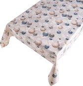 Tafelzeil Christmas Season Blauw -  400 x 140 - Multi tafelkleed - Beschikbaar in verschillende maten - Geleverd in een koker