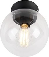 QAZQA pallon - Art Deco Plafondlamp - 1 lichts - Ø 200 mm - Transparant - Woonkamer | Slaapkamer | Keuken