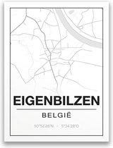 Poster/plattegrond EIGENBILZEN - A4