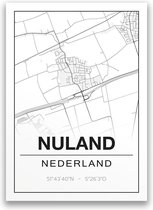 Poster/plattegrond NULAND - A4