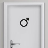 Toilet sticker Man 6 | 11 x 12 cm | WC Sticker | Muursticker toilet | Voordelig & Mooie stickers!